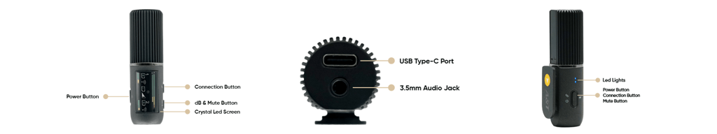 A&T AIR Pro Wireless Microphone