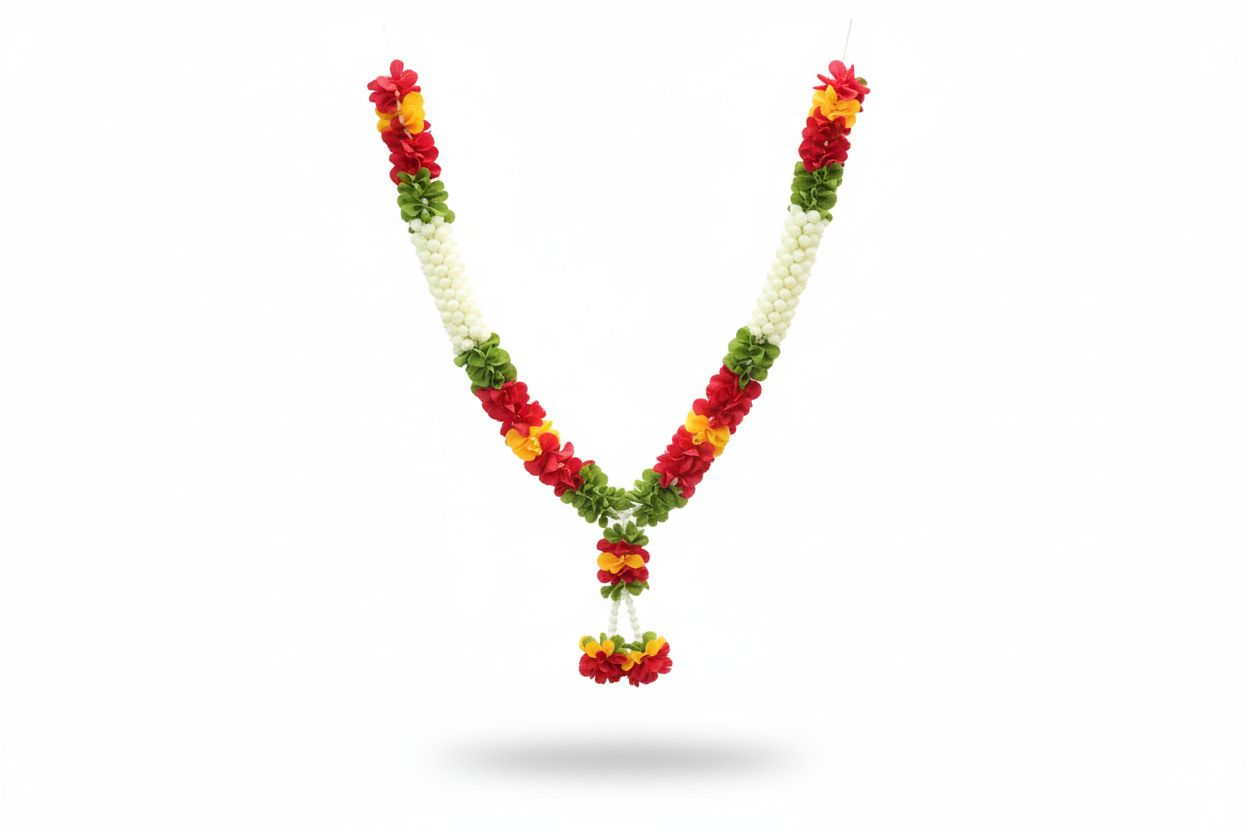 Artificial Floral Garland for Festive Home Decor & Pooja