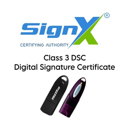 Renewal SignX Digital Signature Certificate/2 Year/Signing Only without Token.