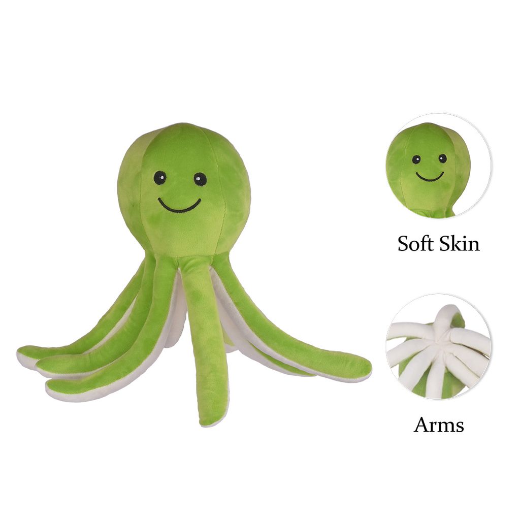 Octopus Soft Toys (Light Green) | Baby Soft Toys | Kids Plush Toys | Octopus Stuffed Animal | Stuffed Octopus Toy | Octopus Cuddly Toy | Soft Toy