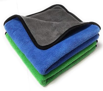 Microfiber Cleaning Cloth Towel – Pack of 2, 40x40 cm, Multicolour | Ultra-Soft, Scratch-Free Dusting Towel for Car, Bike, Cycle & Home Cleaning