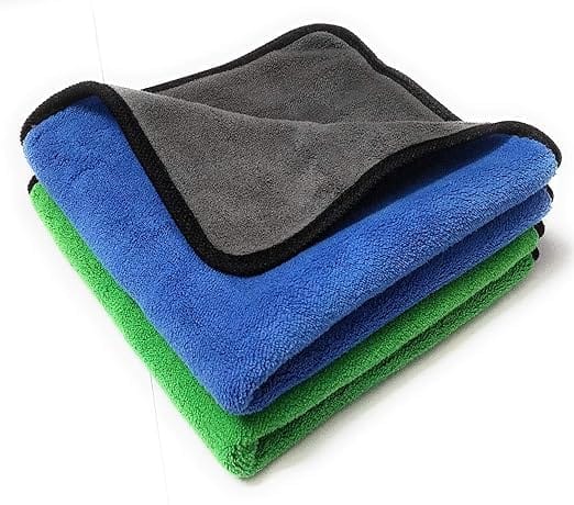 Microfiber Cleaning Cloth Towel – Pack of 2, 40x40 cm, Multicolour | Ultra-Soft, Scratch-Free Dusting Towel for Car, Bike, Cycle & Home Cleaning
