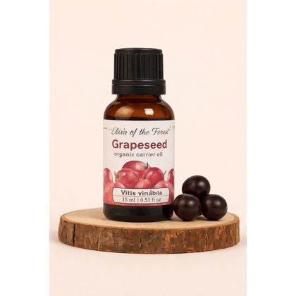 Elixir of the Forest Grapeseed Oil | 15 ml | Hair & Skin Care | Natural Glow Booster