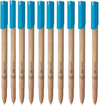 Flair Woody Ballpoint Pen - Blue (Pack of 10pcs)