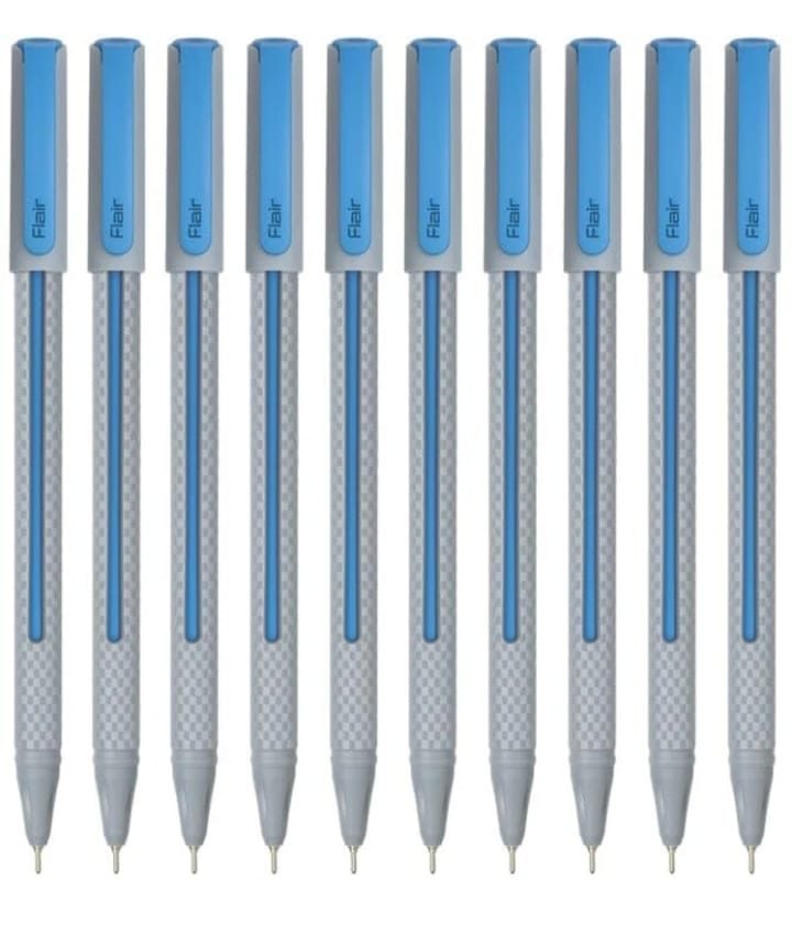Flair Yolo Ballpoint Pen - Blue (Pack of 10pcs)