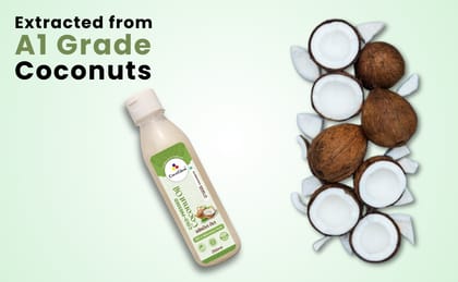 CocoGlow  Cold Pressed Coconut Oil, 100% Pure & Unrefined  (500ML)