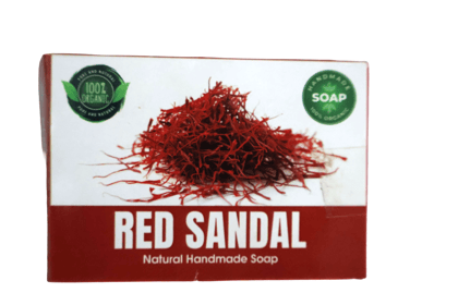 Red Sandal Natural Handmade Organic Soap Bar