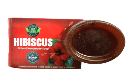 Hibiscus Natural Handmade Organic Soap with Rose Water & Aloe Vera