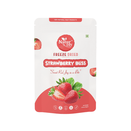 NaturDry Freeze-Dried Strawberry Slices | 100% Natural, No Added Sugar, Gluten Free | Healthy Snack | 12g