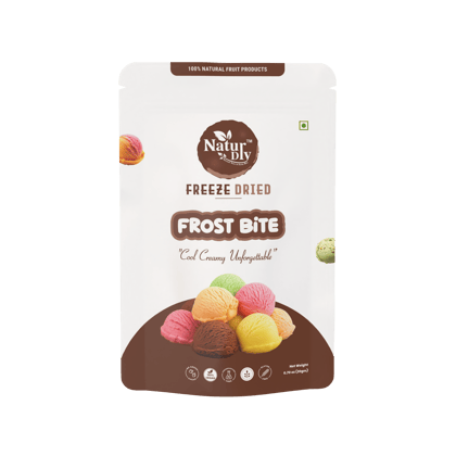 NaturDry Freeze-Dried Frost Bite Ice Cream | Lightly Sweetened, Gluten Free | Healthy Snack | 20g