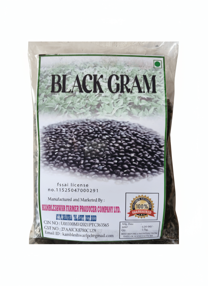 Kamleshwar Premium Black Gram Urad Dal - 1 kg