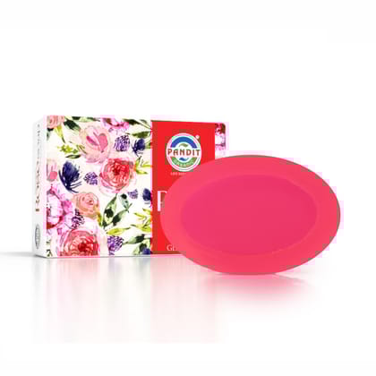 Rose Organic Handmade Glycerin Soap Bar (Value Pack - 100 g) – Cold-Pressed Oils, Natural Botanicals, Sulfate & Paraben Free, Ayurvedic Herbal Cleanser for All Skin Types – Cleansing & Moisturizing