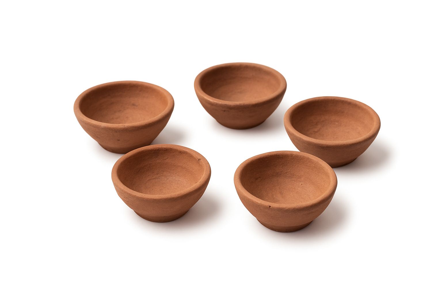 Traditional Terracotta Diya Set