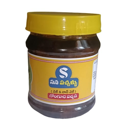 KANDUKUR Sana Pachhallu Gongura Pachadi Veg & Non-Veg Pickle Jar