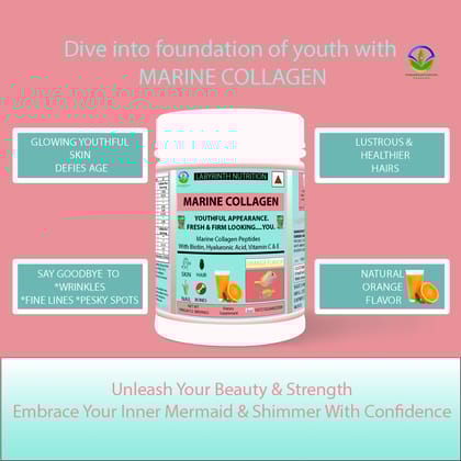 Labyrinth Nutrition Marine Collagen Powder Orange for Skin, Hair & Nails