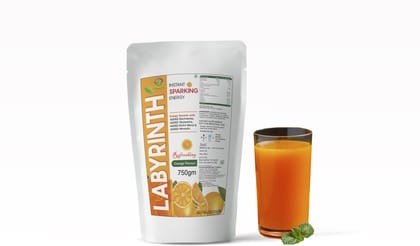 Labyrinth Instant Sparkling Energy Booster Orange Flavour 750gm