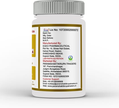 Labyrinth Nutrition Bone Building Formula Tablets - Calcium, Vit D3, Magnesium, Zinc, B12