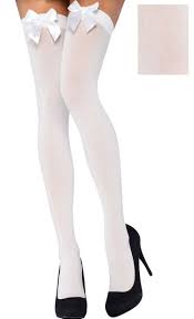 Stockings white Thigh High 
