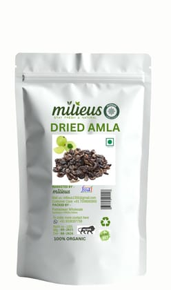 Miliues Dried Amla Fruit for Beauty, 100% Natural