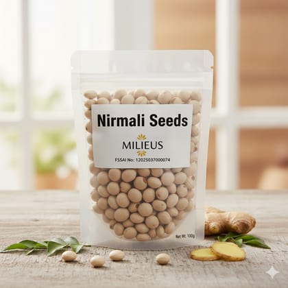 MILIEUS Water Purifier Thetran Kottai Tettamparal Strychnos Potatorum Clearing Nut Tree Nirmali Seed-200 gm