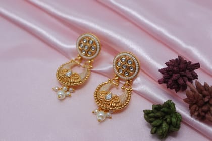 Exquisite Gold Plated Kundan Pearl Choker Necklace for Women