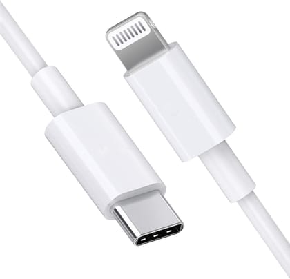 USB-C to Lightning Fast Charging Cable (1M) | PD 20W Power Delivery Cord for iPhone & iPad