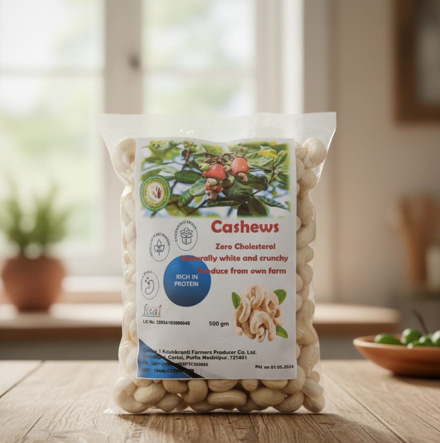 Premium Cashews - Zero Cholesterol, Naturally White & Crunchy