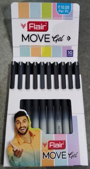 Flair Move Gelpen - Black(10pcs)