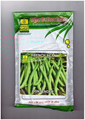 NSC_French Bean Seeds_ variety Contender _250 gm NSC_French Bean Seeds_ variety Contender _250 gm