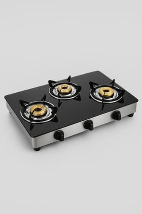 FlamePro 3-Burner Glass Top Gas Stove FlamePro 3-Burner Glass Top Gas Stove