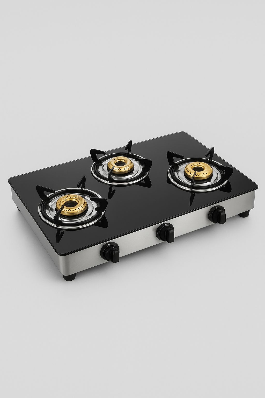 FlamePro 3-Burner Glass Top Gas Stove