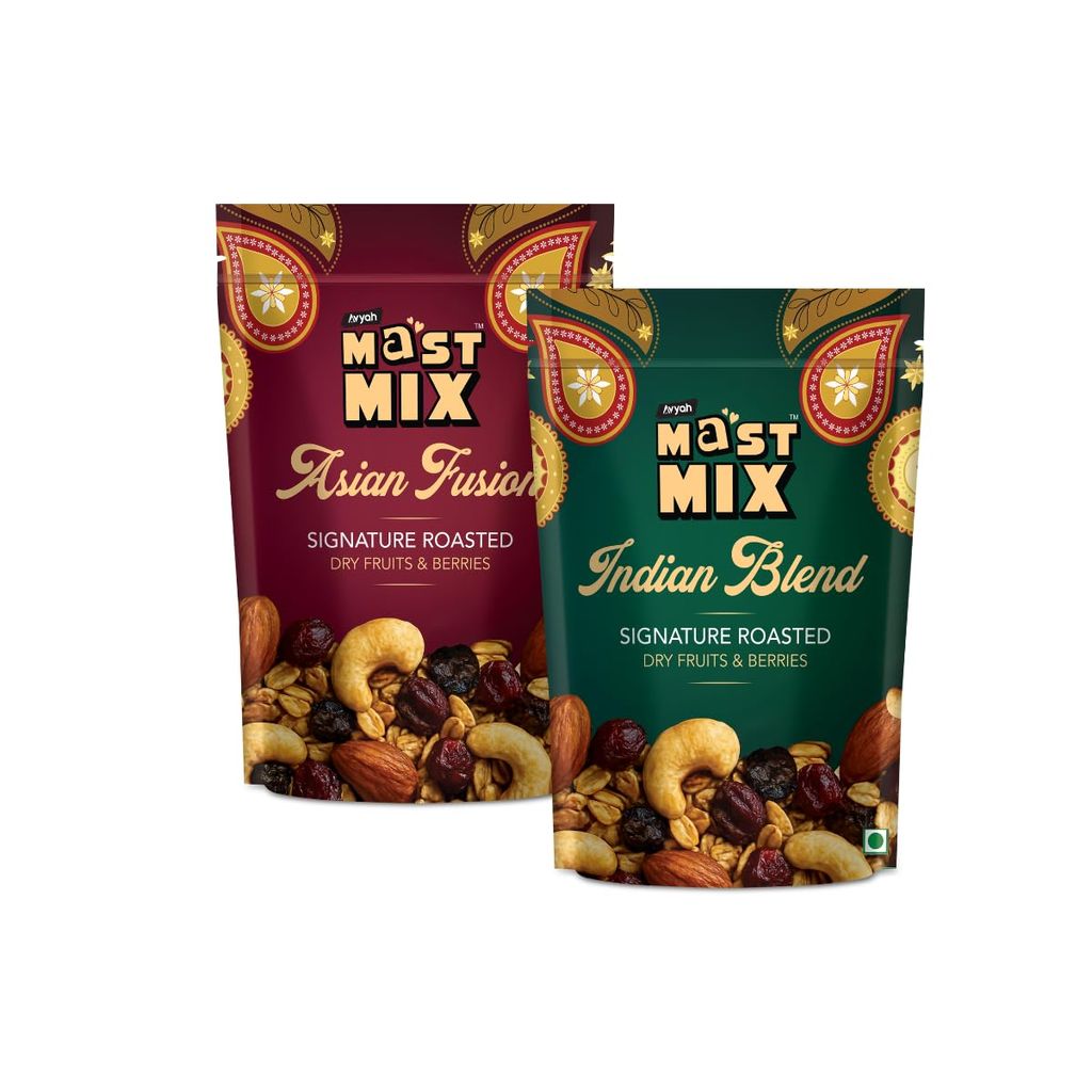 Mast Mix Signature Roasted Dry Fruits & Berries - Variety Combo - Pack of 2