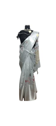 Silver Tissue Saree