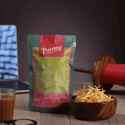 Patang Bengaluru Tapioca Chips (120g) | Thinly Sliced & Rock Salted Cassava Chips | Vegan & Gluten-Free Snack