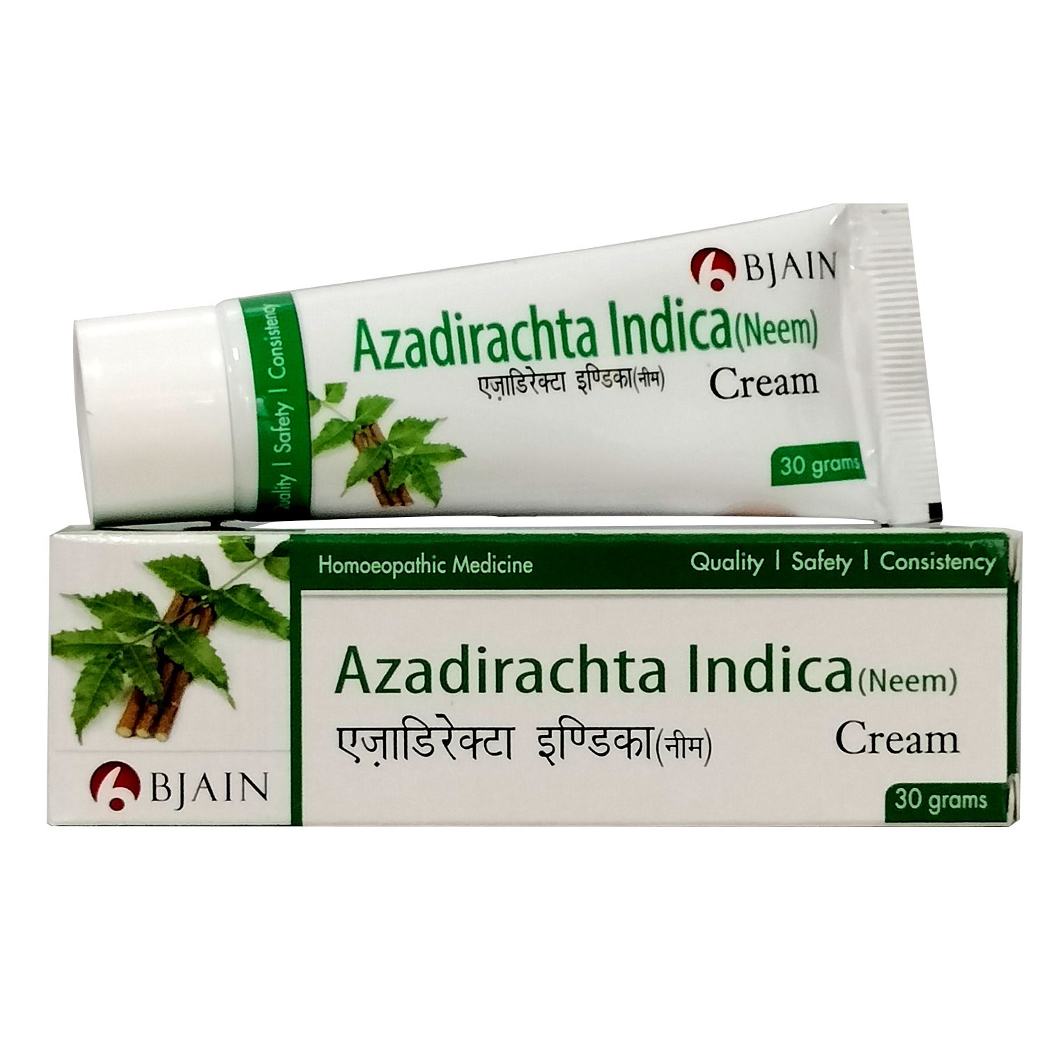 BJAIN Azadirachta Indica (Neem) Homoeopathic Cream - 30g (PACK OF 4)