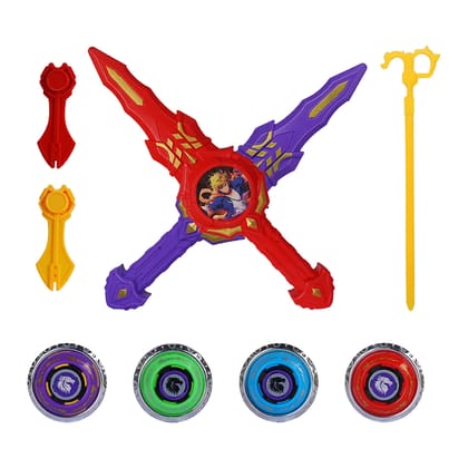 Ninja Sword Spinner | Spinning Toy (Multicolor) | Spinning Toy | 2 Player Toys | Kids Toys | Gyro Spinner | Ninja Sword Gyro Toy | Gyro Flying Spinner