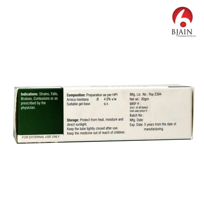 Omeo Arnica Gel - Homoeopathic Medicine for Pain Relief (30g)  (packof 4)