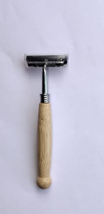 Eco-Friendly Double Edge Safety Razor with Wooden Handle