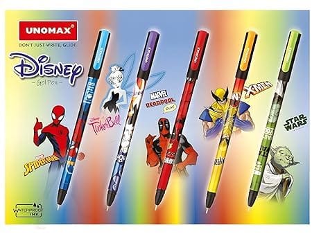 Unomax Disney Gel Pen - Blue(10pcs)