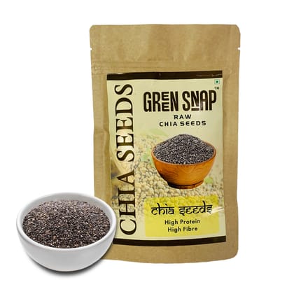 Green Snap Chia Seeds – Plant-Based Omega-3 and Vegan Protein, Gluten Free & Non-GMO, Perfect for Smoothies, Salads & Chia Pudding