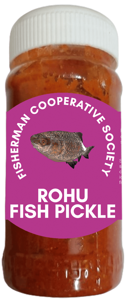 Rohu Fish Pickle | 250gm | Fresh & Spicy | Hygienically Packed. | No Preservatives | 100% Natural