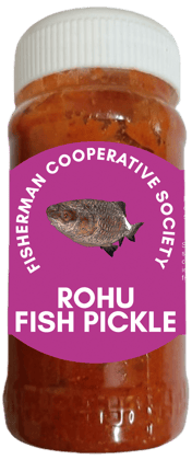 Rohu Fish Pickle | 250gm | Fresh & Spicy | Hygienically Packed. | No Preservatives | 100% Natural