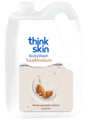 Think Skin Body Wash Total Moisture 5L Refill Can | Paraben-Free Shower Gel for Intense Hydration & Skin Nourishment | Suitable for All Skin Types | Large Refill Size for Long-lasting Use
