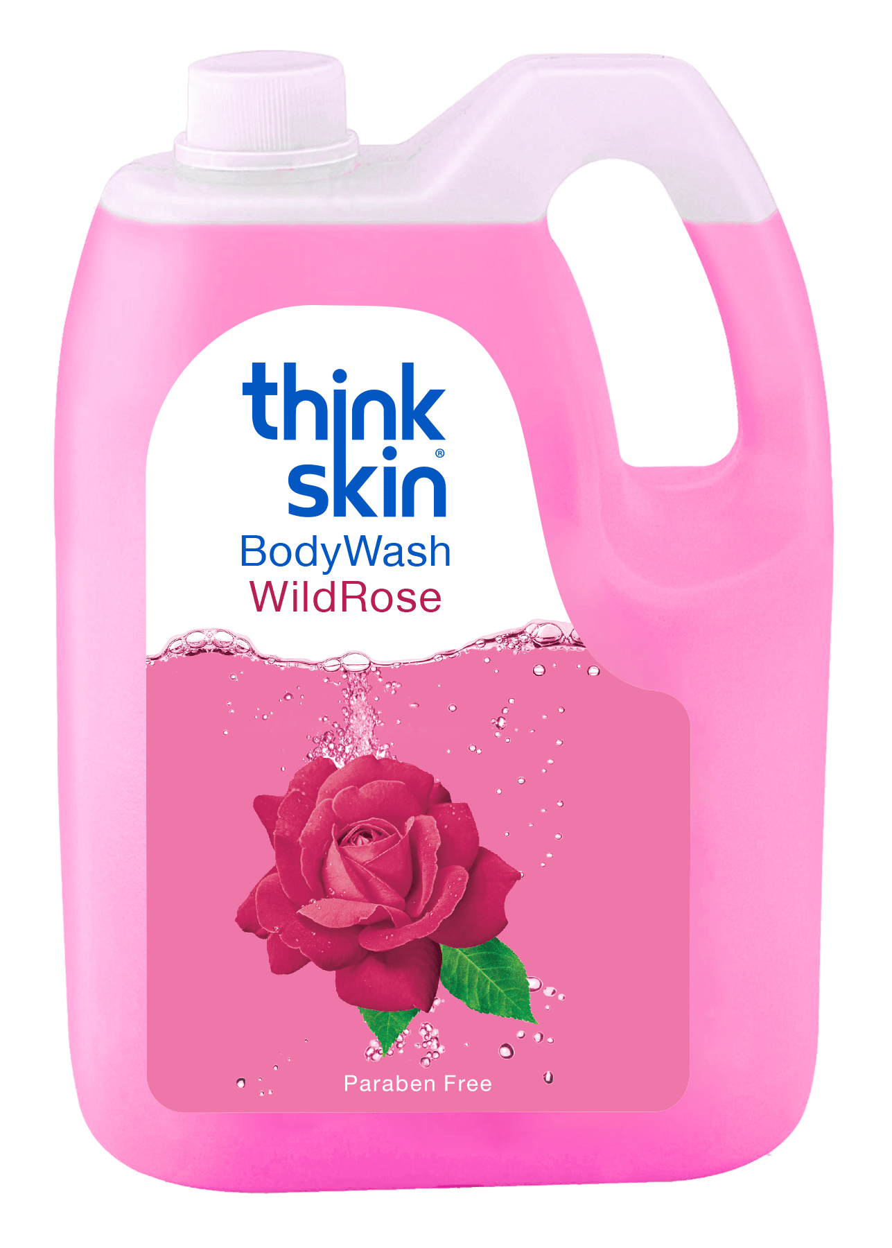 Body Wash Wild Rose 5L Refill Can | Paraben-Free Shower Gel Infused with Wild Rose Fragrance | Moisturizing & Gentle Formula | Floral Scent for Long-lasting Freshness