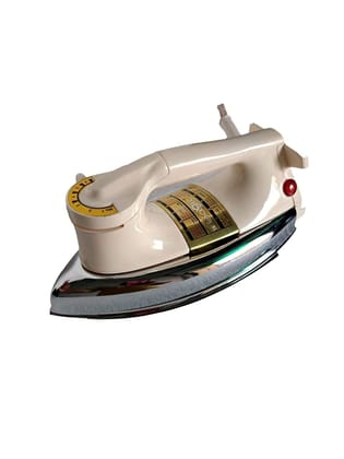 Magic Plancha ABS 750-Watt Heavy Weight Dry Iron (Ivory)
