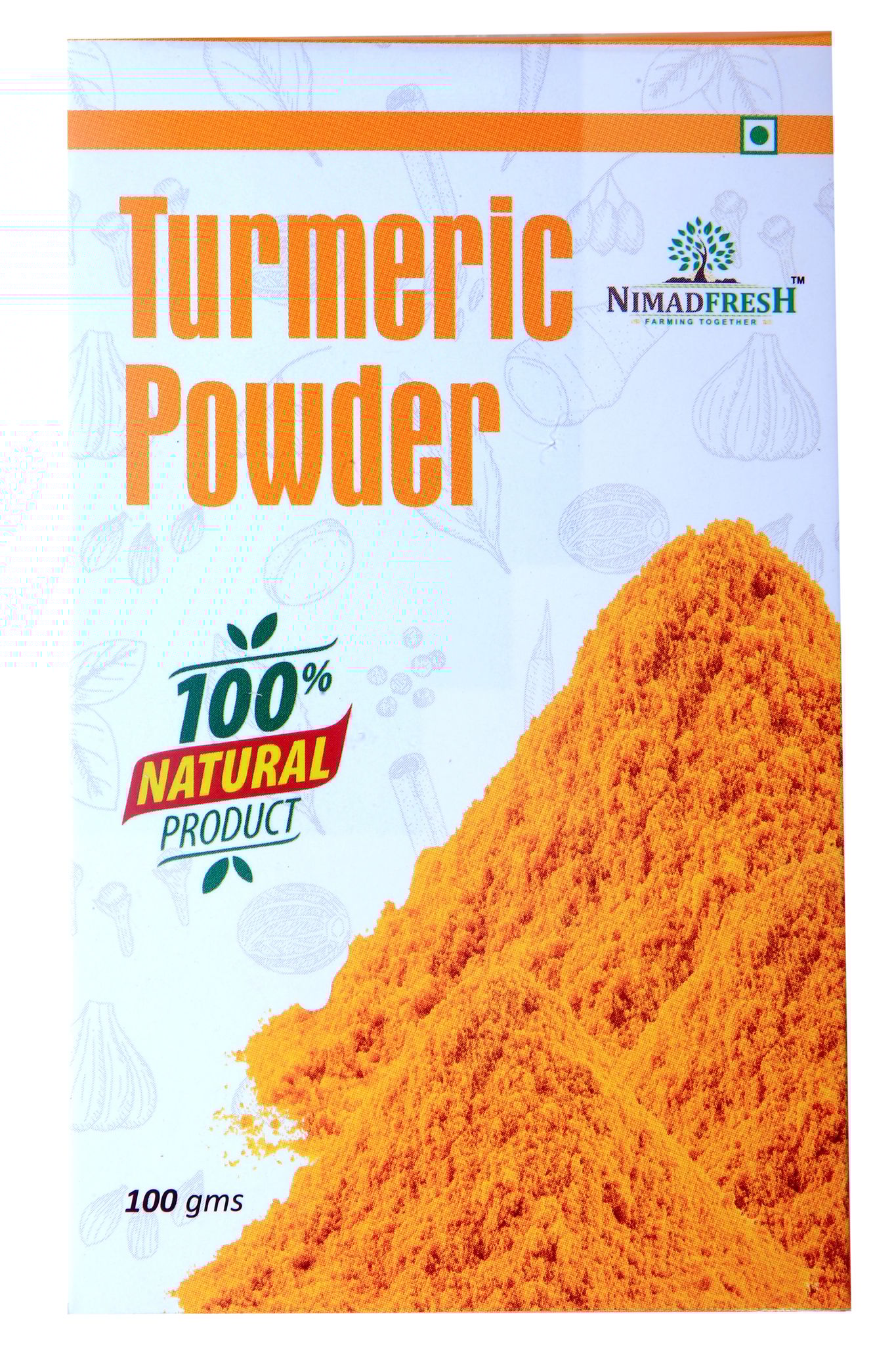 Turmeric Powder (100% Natural) - Premium Quality Haldi - 100g