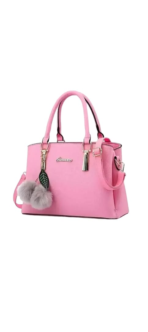 Pink Structured Handbag