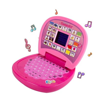 Fashion Kids Educational Learning Computer Laptop Toy with 26 English Words and Music
