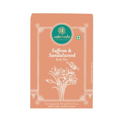 ashpveda Sandalwood & Saffron Bathing Soap