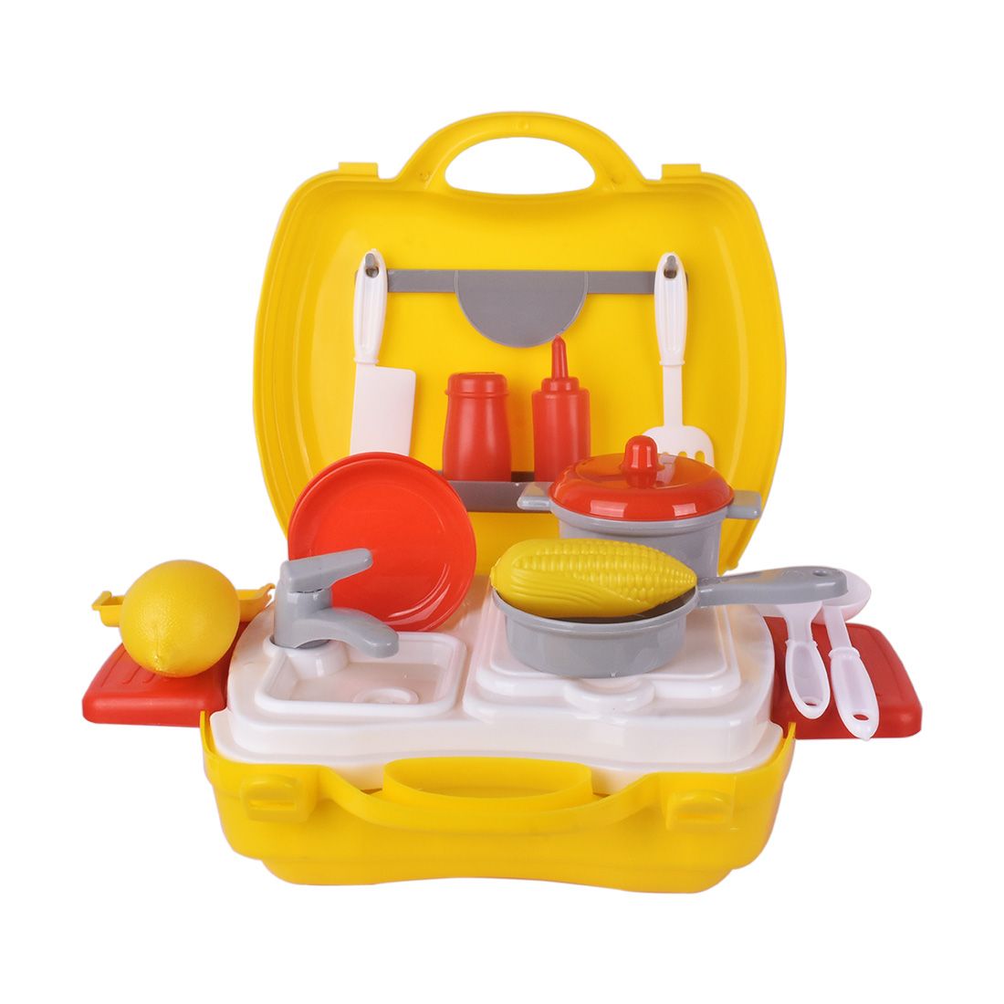 Cooking Set Toy | Kids Kitchen Set (Yellow) | Kids Play Kitchen | Play Kitchen Set | Toy Kitchen Set | Best Play Kitchen | Children's Play Kitchen